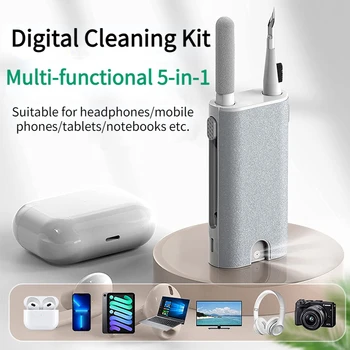 Новый многофункциональный набор 5 в 1 для чистки камеры, мобильного телефона, планшета, ноутбука, инструментов для чистки экрана
