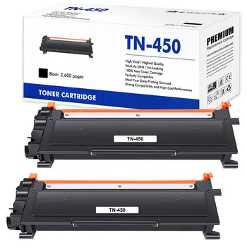 2 Тонер-картриджа TN450 для принтера Brother HL-2220 HL-2270DW HL-2280DW DCP-7060