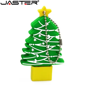 JASTER Рождественская елка модель Флеш-накопитель мультфильм подарок 8 ГБ 16 ГБ 32 ГБ 64 ГБ USB флэш-накопитель Pendrive memory stick Бесплатная Доставка