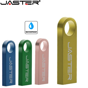 JASTER Mini Металлический Высокоскоростной флеш-накопитель 64 ГБ Красочные флэш-накопители USB 2,0 32 ГБ 16 ГБ Водонепроницаемая Карта Памяти Креативный подарочный U-диск