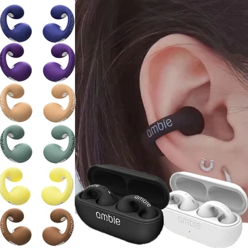 TWS Для наушников Ambie Sound 1: 1, Ушная серьга с костной проводимостью, Bluetooth-наушники, Беспроводная гарнитура, ушные крючки, спортивные наушники 