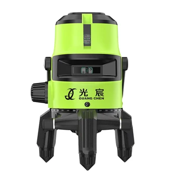 Guang Chen Зеленый луч Самонивелирующийся лазерный уровень высокой видимости 16 линий 3D land nivel laser поворотный лазерный уровень