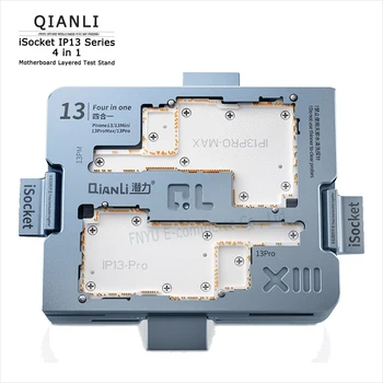 Многослойный тестовый стенд материнской платы QIANLI iSocket серии IP13 4 в 1 Со средним слоем тестовой рамки для IP 13 Pro Max 13 Mini