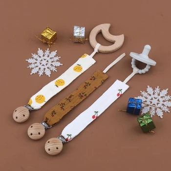 35 шт., цепочка для детских пустышек, хлопковый держатель для пустышки в стиле кантри, зажимы-пустышки ручной работы, подарок для ребенка