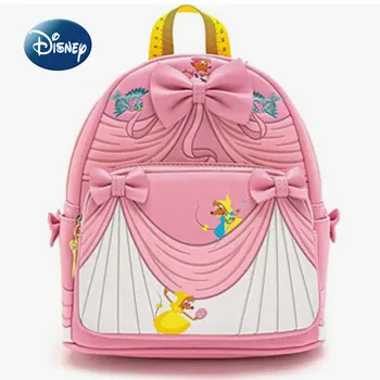 Disney Cinderella Original 2023, Новый рюкзак, Роскошный бренд, Женский рюкзак, высококачественный 3D мультяшный мини-школьный рюкзак для девочек