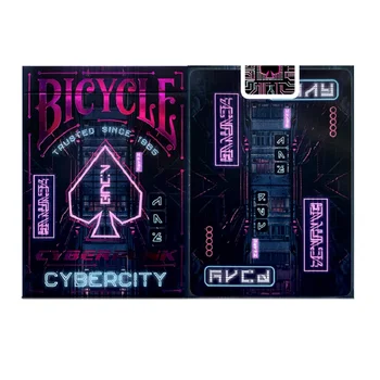 Велосипедные Игральные карты Cybercity Серии USPCC Cyberpunk Размер Колоды для покера Волшебные карты Реквизит для фокусов