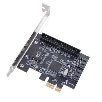 Настольная видеокарта PCI E к 2-портовой адаптерной плате SATA Карта расширения PCI E к SATA IDE 3,5-Дюймовая карта IDE-адаптера