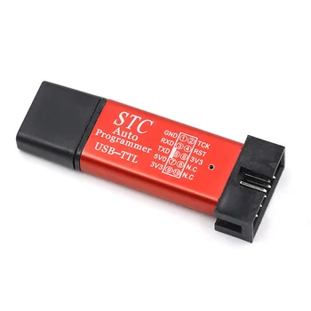 Автоматический Загрузчик Микроконтроллеров MCU STC 51 Автоматический Программатор/3,3 В 5 В Универсальный/Двойной кабель для загрузки напряжения USB-TTL