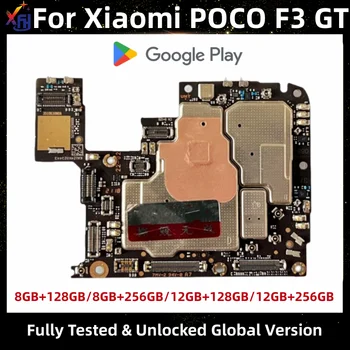 Материнская плата для Xiaomi POCO F3 GT Redmi K40 5G, Основная печатная плата, 128 ГБ, Материнская плата с ПЗУ 256 ГБ, МБАЙТ с установленным Google