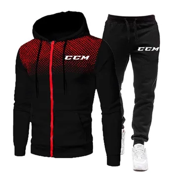 Осенне-зимние мужские брендовые спортивные костюмы для бега, повседневная куртка на молнии + спортивные штаны, спортивная одежда, мужская куртка, пальто, одежда