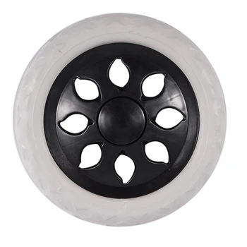 8X Черно-белые пластиковые ролики для магазинных тележек с пенопластовым сердечником