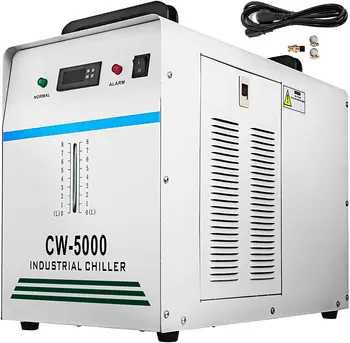 промышленный охладитель воды Cooler CW-5000DG для охлаждения Co2 стеклянной лазерной трубки мощностью 100 Вт/80 Вт лазерного гравировального инструмента