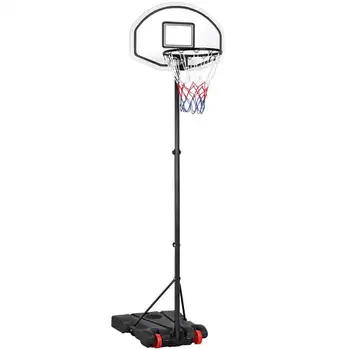 Регулируемая Портативная Баскетбольная система Hoop Goal для детей и молодежи на открытом воздухе, от 6,4 до 8,2 футов.