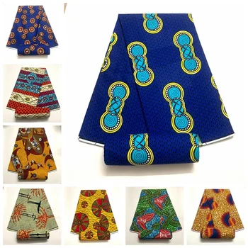 Африканский Нигерийский принт, Ткань Батик, Настоящий воск, Лоскутное Шитье, платье, Набедренная повязка, Полиэстер, Высококачественная Дизайнерская ткань из Анкары