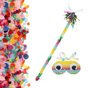 Аксессуары для Пиньяты, Палочка для Пиньяты для девочек, Разноцветные палочки, украшения для празднования Дня рождения, Игры для мальчиков