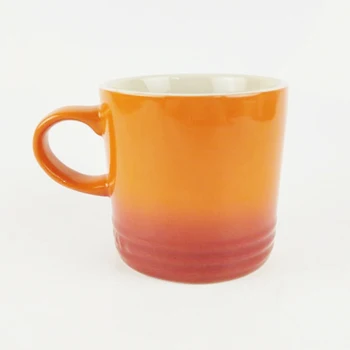 Простые керамические чашки для горячего чая, Оранжево-желтые, покрытые глазурью для офиса и дома, Астрологические кофейные чашки