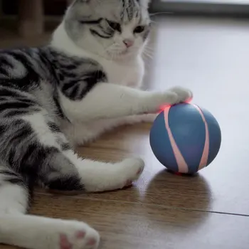 ГОРЯЧАЯ умная интерактивная игрушка для кошек с вращающимся шариком на 360 градусов, Милая игрушка для кошек и Собак NDS