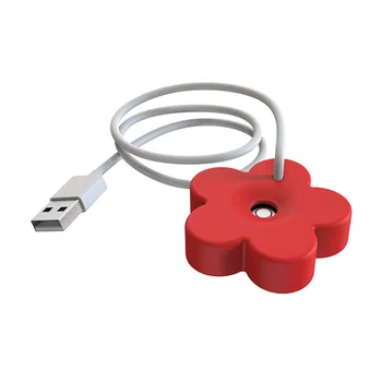 Портативный Мини-персональный Увлажнитель воздуха USB, Маленький Увлажнитель холодного тумана с отключением звука на 8 часов, для домашнего офиса, красный