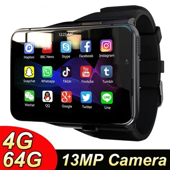Мужские 4G Смарт-часы Со Съемной SIM-картой, 4 ГБ ОЗУ, 64 ГБ ПЗУ, 2300 мАч, Большой экран, 2,88 