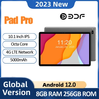 BDF 2023 Новая глобальная версия Планшета Android 12,0 Планшет 8 ГБ ОЗУ 512 ГБ ПЗУ Планшетный ПК Восьмиядерный 4G С двумя SIM-картами Или WIFI ПЛАНШЕТ
