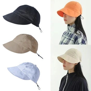 Регулируемая солнцезащитная шляпа для взрослых, простая спортивная кепка рыбака на открытом воздухе для женщин-подростков, повседневная весенне-летняя солнцезащитная шляпа, прямая поставка