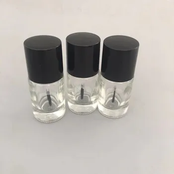 10 шт. x 10 мл Пустые стеклянные бутылочки для лака для ногтей с кисточкой, стеклянные контейнеры для масла для ногтей