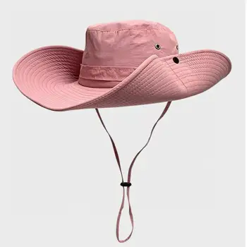 Новая Винтажная ковбойская шляпа в западном стиле для женщин, капот с завязками, Рыбацкие шляпы, Солнцезащитный крем, ведро для рыбалки на открытом Воздухе, Casquette, Ковбойские Кепки