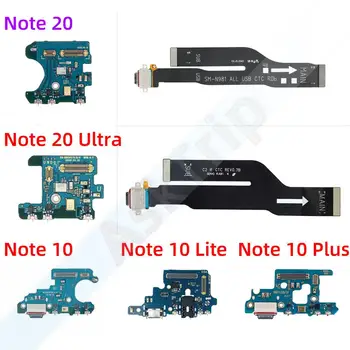 Оригинальная Нижняя Зарядка USB Date Dock Микрофонное Зарядное Устройство Гибкий Кабель Для Samsung Galaxy Note 10 20 Ultra Plus Lite N971N N770F 