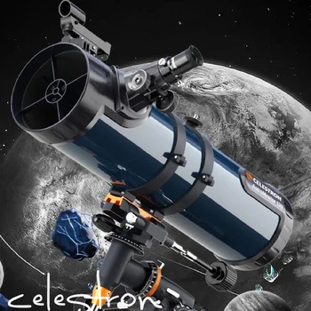 Телескоп Celestron AstroMaster с двигателем RA CG-3, Ручной Немецкий Экваториальный штатив, 130 мм, 130мм, Отражатель F/5, #31051