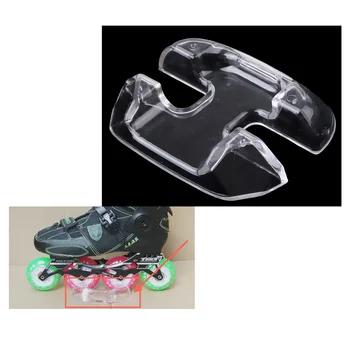 Маленькая прочная пластиковая подставка для показа обуви для хоккея/роликовых коньков - прозрачная