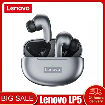 Оригинальные наушники Lenovo LP5 TWS Bluetooth 9D Стерео Водонепроницаемая Беспроводная гарнитура Наушники Bluetooth Наушники с шумоподавлением Наушники