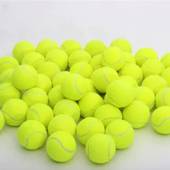 1 шт. Теннисные мячи для тренировок с высоким отскоком, эластичность на открытом воздухе, Прочный теннисный мяч для собак с высокой гибкостью из химического волокна