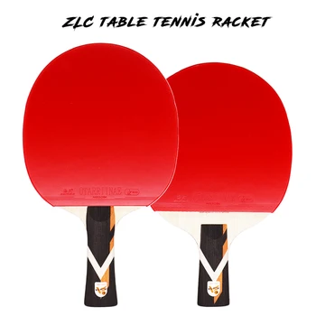 9-Звездочная профессиональная ракетка для настольного тенниса ZL Carbon соревновательного уровня, бита для пинг-понга, лопатка для быстрой атаки и петли