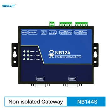 2-канальный RS485/RS232/RS422 для Последовательного сервера Ethnernet CDSENT NB124S TCP UDP MQTT HTTP Modbus Шлюз TCP- RTU Watchdog