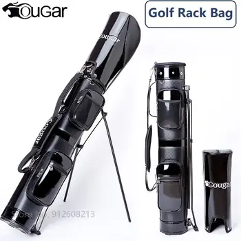 Мужская женская сумка для гольфа большой емкости из искусственной кожи, водонепроницаемые сумки для оружия для гольфа, легкий кронштейн для штатива, поддержка клюшек 9 шт.