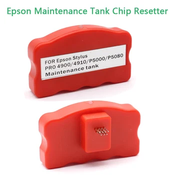 Резервуар для технического обслуживания Epson Чип-Ресеттер Для Epson Stylus PRO 4900 4910 P5000 P5080 B300 B500 Принтер Плоттер Датчик Резервуара для отработанных чернил