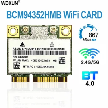 Wi-Fi карта Azurewave AW-CE123H Broadcom BCM94352HMB 802.11ac 2,4 G/5 ГГц Mini PCI-E 867 Мбит/с MAC BCM94352 94352HMB