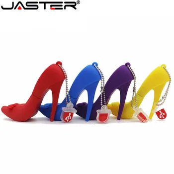JASTER/туфли на высоком каблуке, USB флэш-накопитель, U-диск 16 ГБ, 32 ГБ, 64 ГБ, Подарочная флешка, USB Креативный подарок для леди, флеш-накопитель