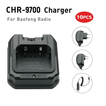 10X Настольное зарядное устройство CHR-9700 для радиоприемника Baofeng UV-9R Plus BF-A58 BF-R760 BF-9700