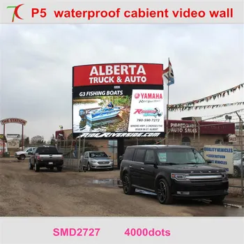 Простой в установке наружный полностью водонепроницаемый рекламный экран высокой четкости P5 smd, 5500cd,