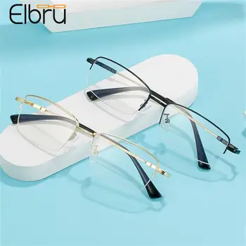Elbru 0-0.5-1-1.5-2...-6 Очки для близорукости в оправе с Защитой от синего Света, Мужские Деловые очки Для близорукости, Унисекс, Очки для близорукости