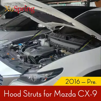 Гидравлическая тяга капота автомобиля Mazda CX-9 2016 2017 2018 2019 2020 2021 2022 2023 Распорки Амортизатора Подъемный Кронштейн Аксессуары