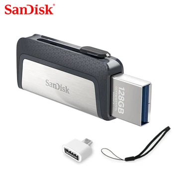 100% SanDisk usb 128 ГБ SDDDC2 Экстремально высокая скорость Type-C USB3.1 32gDual OTG USB флэш-накопитель 64 ГБ Флеш-накопители 256 ГБ 150 М/с флешки