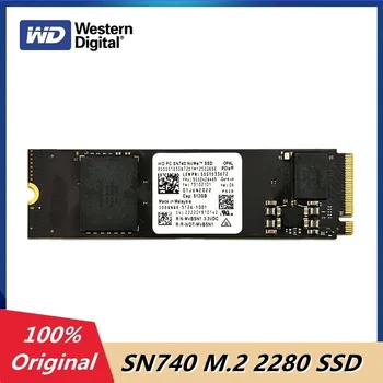 WD PC SN740 2 ТБ 1 ТБ 512 ГБ M.2 2280 PCIe4 NVMe SSD TLC Внутренний твердотельный накопитель для Microsoft Surface ProX Surface Laptop 3 Steam Deck