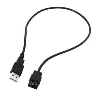 E9LB USB-кабель для вентилятора ноутбука с питанием от USB к 4-контактному 3-контактному адаптеру питания вентилятора