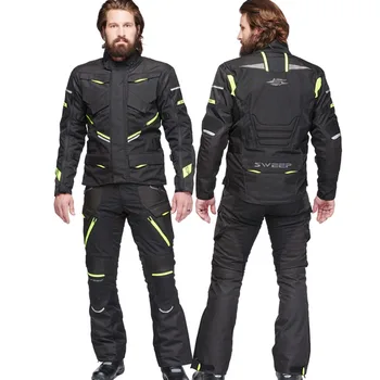Черная мотоциклетная куртка, водонепроницаемая куртка для мотокросса Chaqueta Moto, куртка для мотокросса + брюки, костюм для верховой езды, гоночный костюм со съемной подкладкой