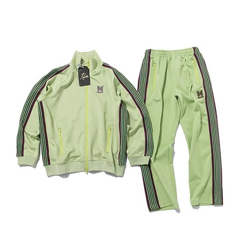 Набор зеленых игл, куртка с вышивкой Бабочкой, Боковые Лямки, Брюки, Куртки, Костюмы y2k