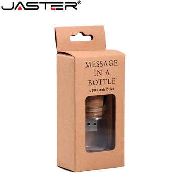 JASTER Стильная креативная бутылка для дрифта + пробка USB флэш-накопитель USB2.0 4 ГБ 8 ГБ 16 ГБ 32 ГБ 64 ГБ Память для хранения фотографий U диск